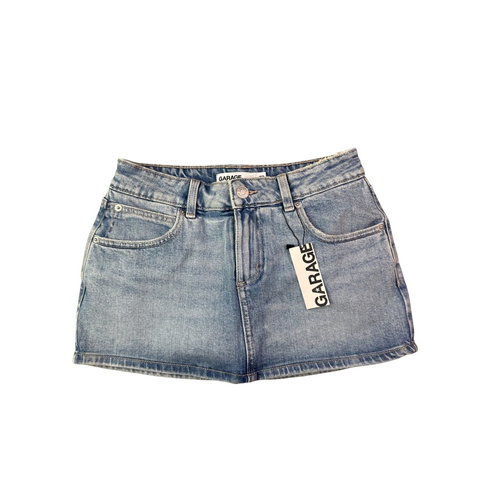 Garage Micro denim skirt Women XS Blue Denim Mini Skirt Streetwear Y2K festival